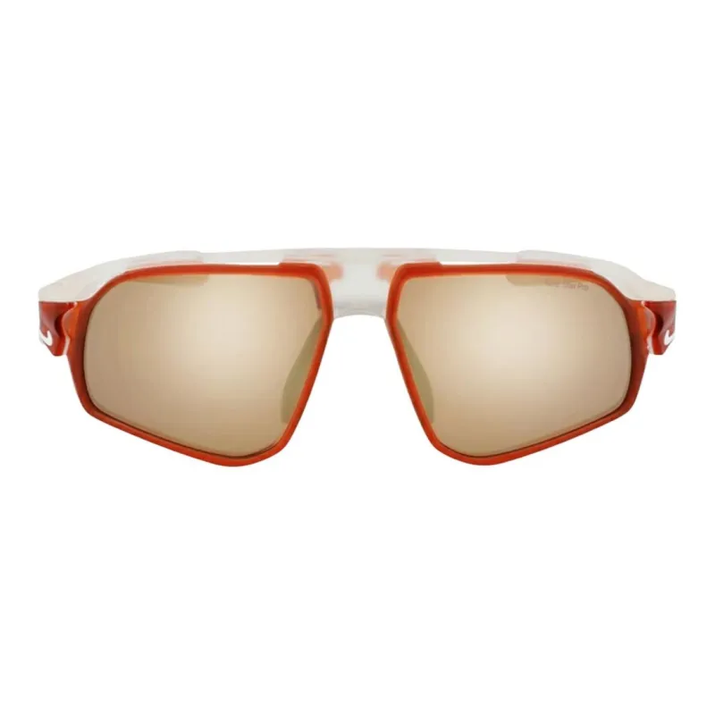 Nike Cellular Plastic Irregular Shape Sunglasses Men's Red-1