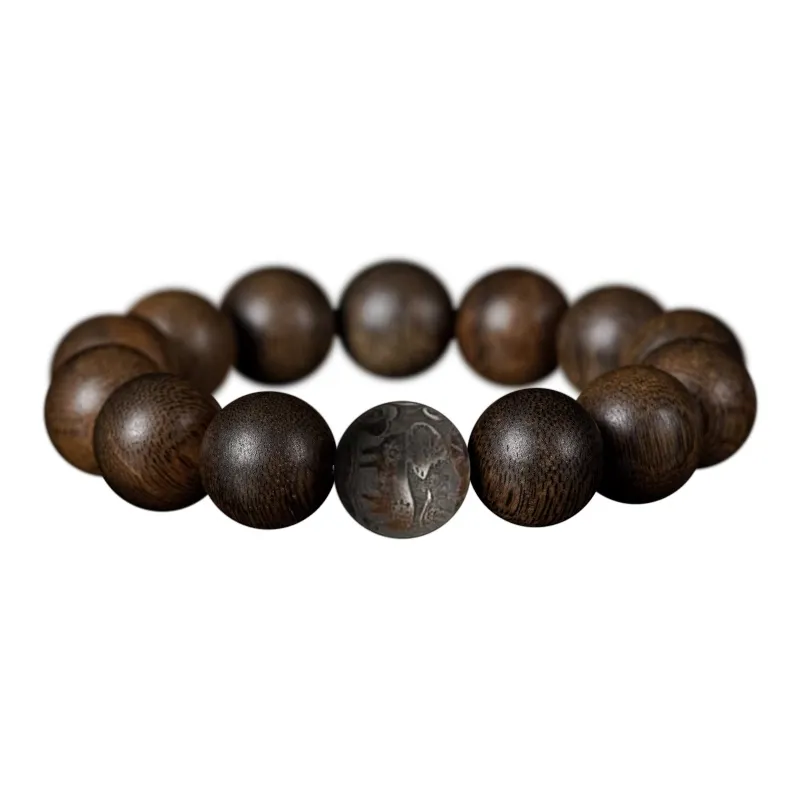 FANGYUANXIAOFU Fragrance Enhancer, Agarwood Bracelets Unisex-23