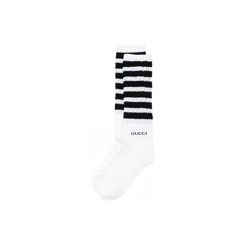 GUCCI SS23 Mid Calf Socks Women's 1 Pack White-0