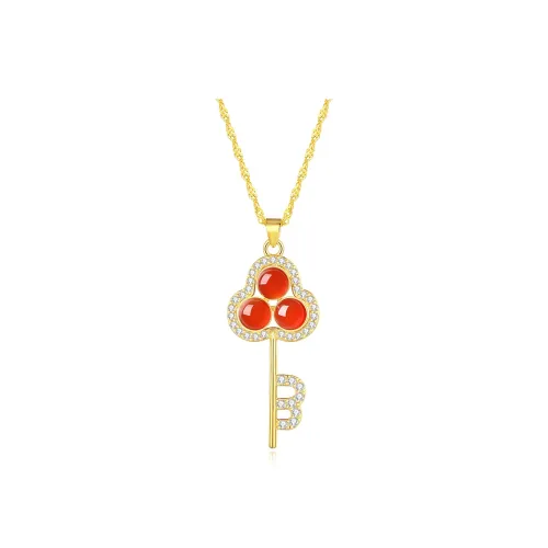 QIAOWUQIAONV Southern Red Agate Necklaces Women's