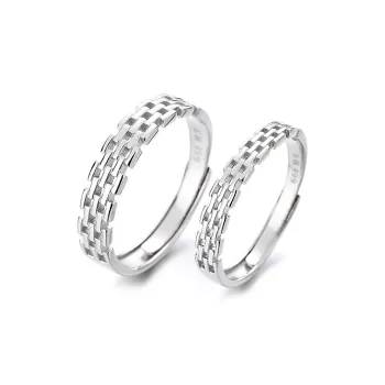 KLFOOK 999 Fine Silver Rings Unisex