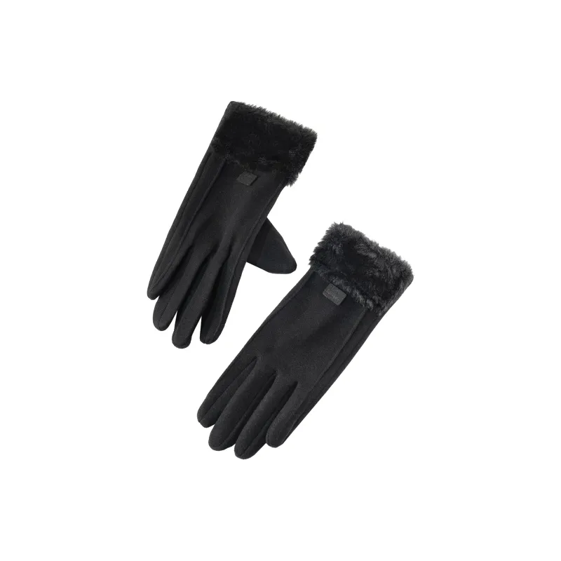 Shanghai Story Polyester Knit Gloves Women's 3 Colors-6