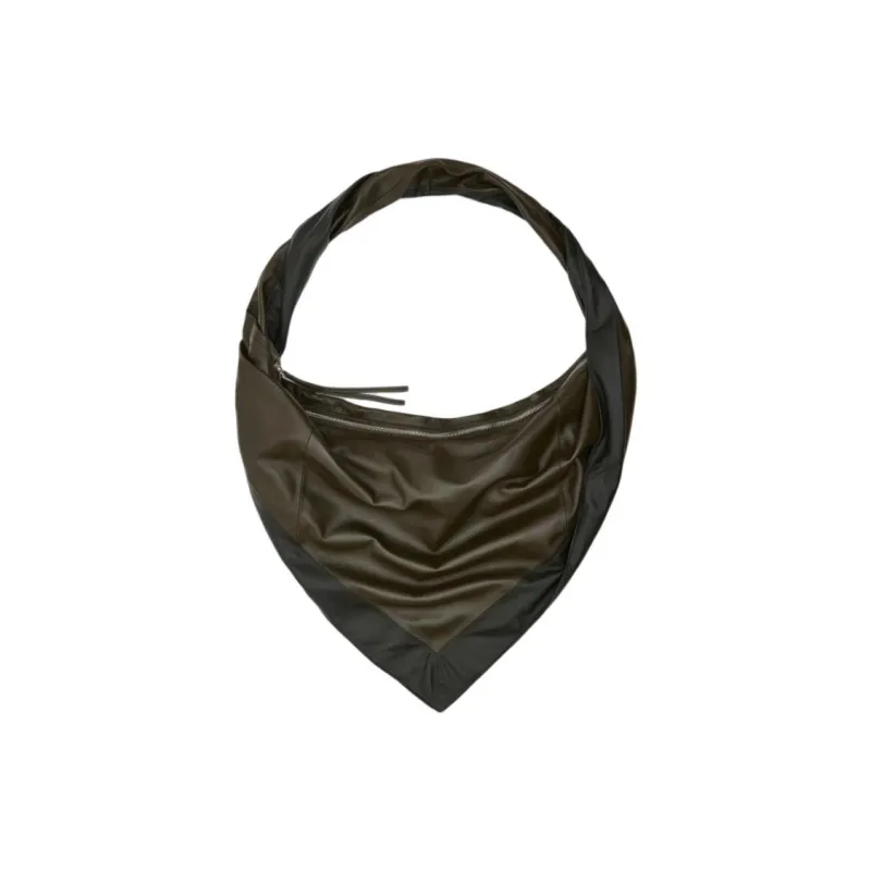 Lemaire Sheepskin Handbag Shoulder Bag Large Size Unisex Forest Green-0