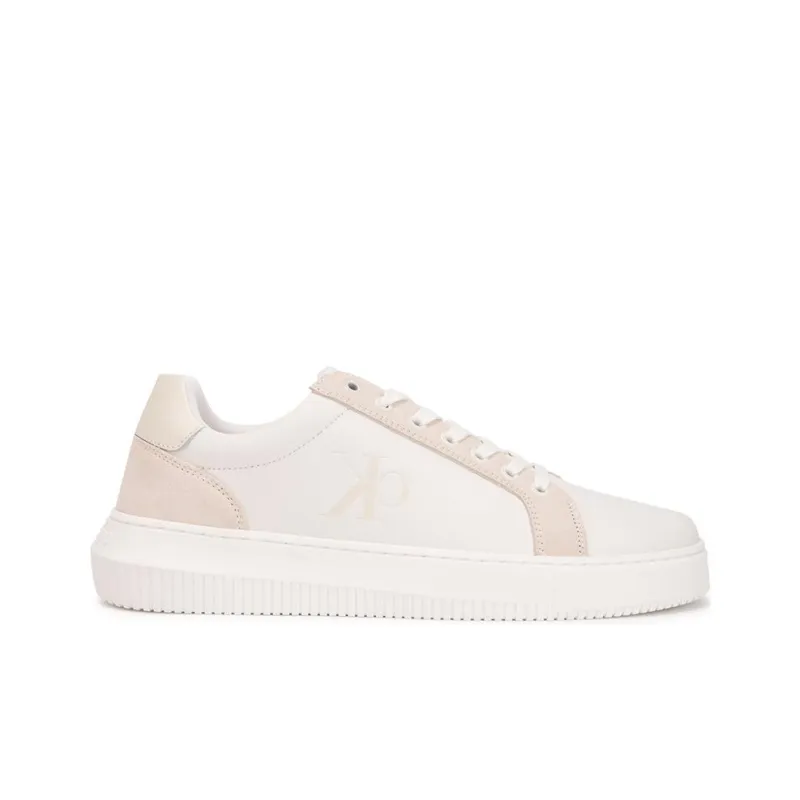 CKJ CALVIN KLEIN JEANS Jeans Low-Top Skateboard Shoes Men's Moon White-2