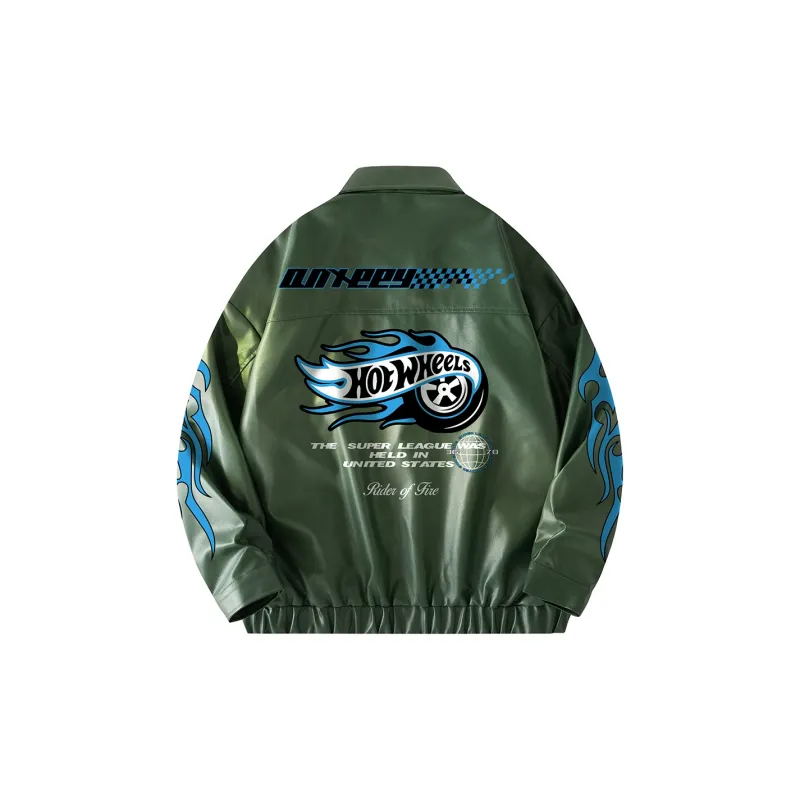 Qnxeey Leather Jackets Unisex-9