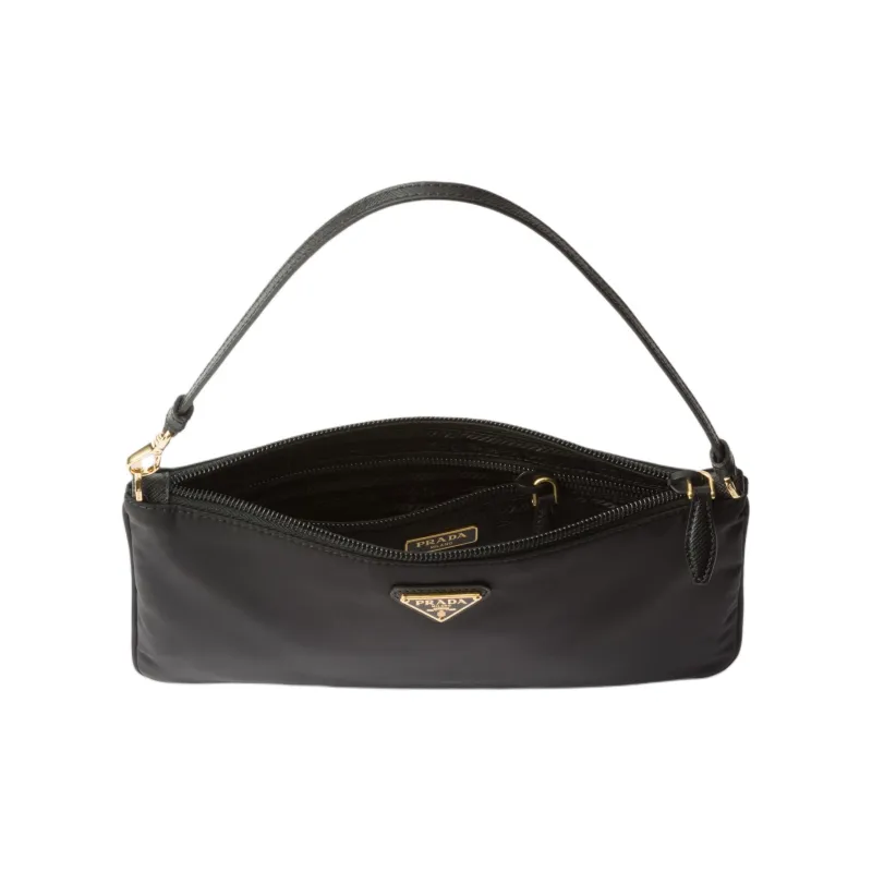 PRADA Re Nylon Recycled Nylon Shoulder Bag, Handbag, Shoulder Bag Mini Women's Black-3