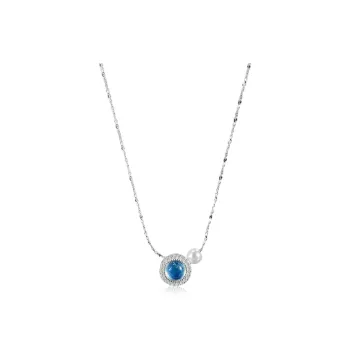 Kim Ka Fook S925 Silver Necklaces Women's Festival Anniversary Box