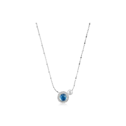 Kim Ka Fook S925 Silver Necklaces Women's Festival Anniversary Box