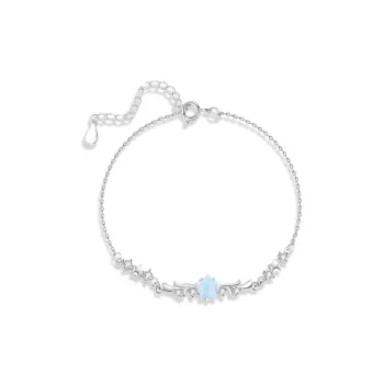 WANLIACC S925 Silver Starlight One Antler Bracelet Women's