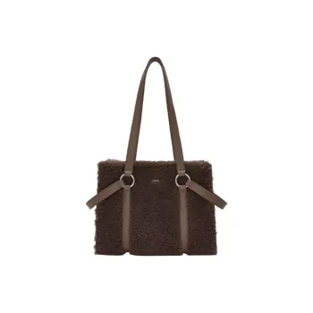 ZESH Turkey Lambswool Tote Bag, Shoulder Bag Medium Size Women's Multicolor
