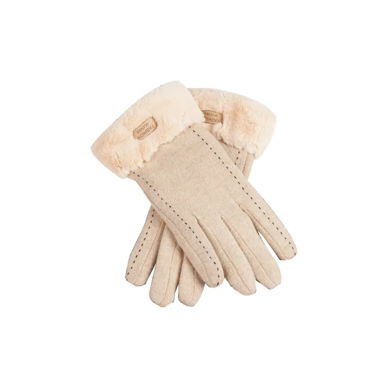 Shanghai Story Wool Blend Knit Gloves Women's-28
