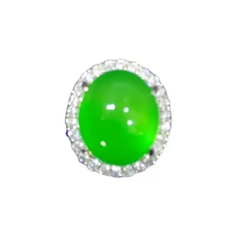 Grace Chalcedony Jade Rings Women's-5