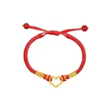 Heart Bracelet-Red String Style