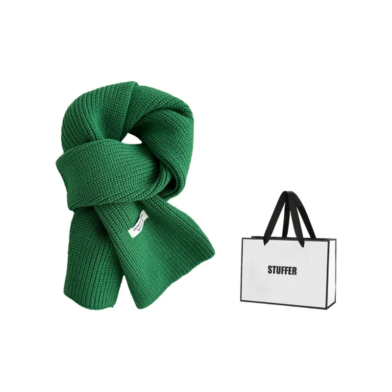 STUFFER 35% Wool Knit Scarves Unisex-15