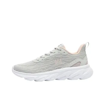 361° Cushioning, Wear Resistant Low Top Running Shoes Women's Gray Pink