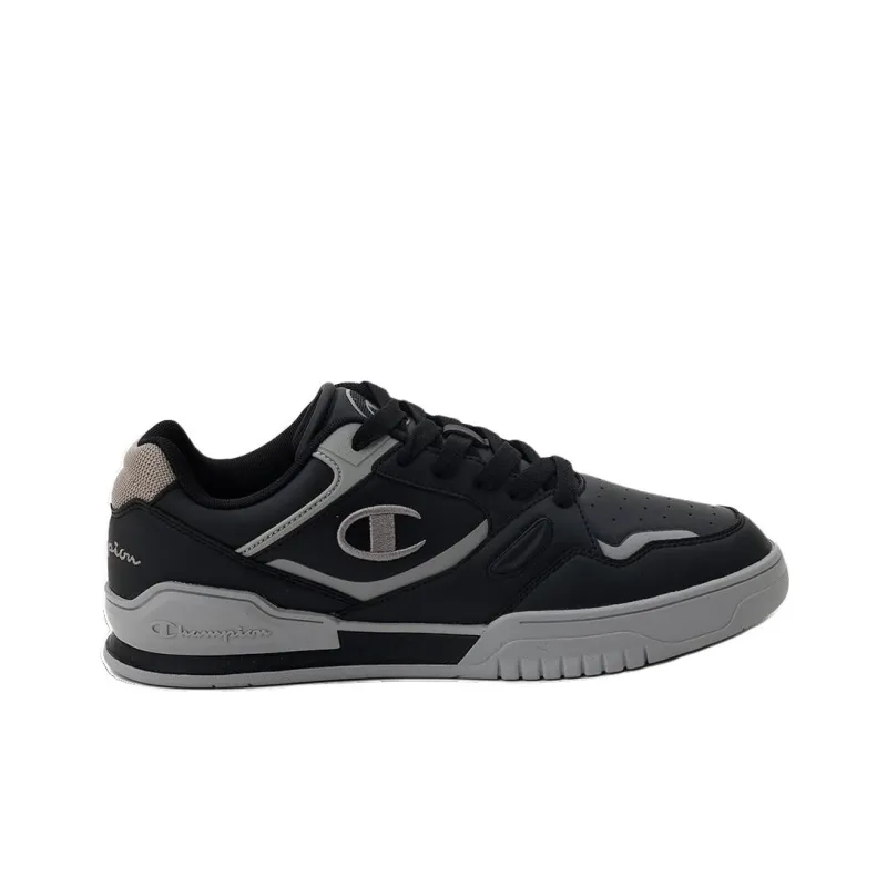 Champion Low Top Casual Shoes Men's Black/Gray-1