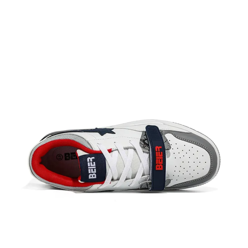 BEIER Stars Collection Couple Versatile Height Increasing Slip-Resistant Low-Top Skateboard Shoes Unisex-2