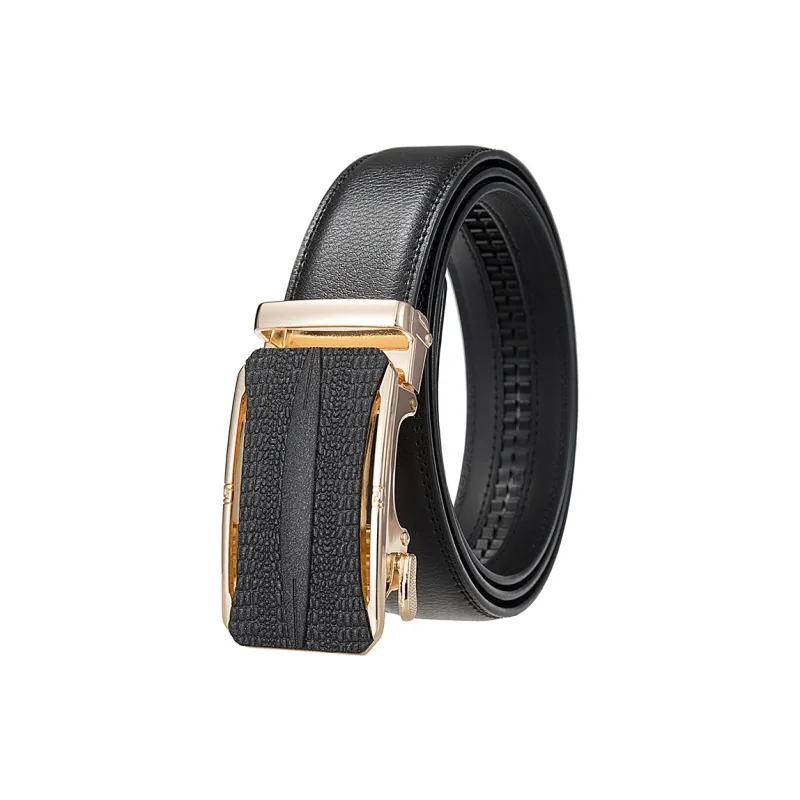 YUZHAOLIN Cow Split Leather Leather Belts Men's 3.5CM-0
