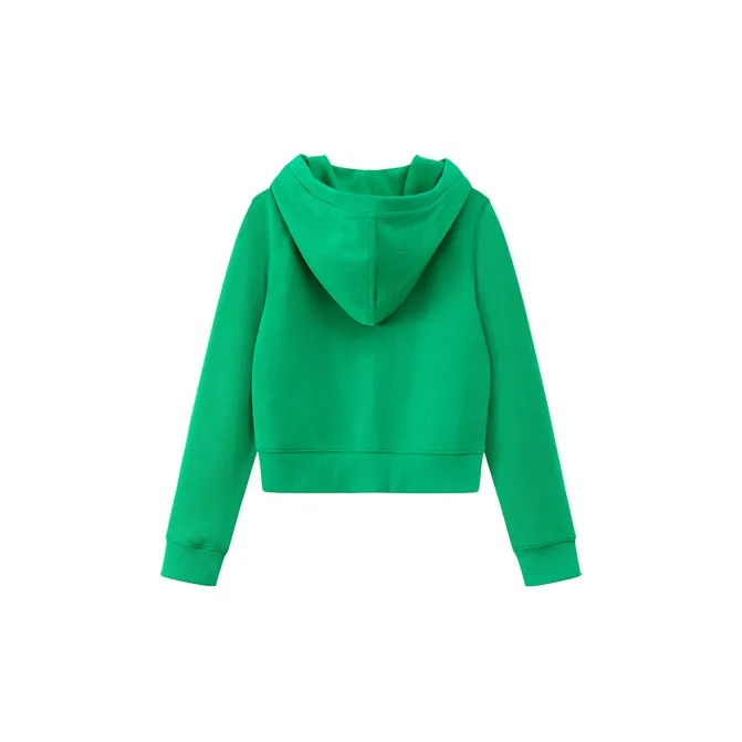 CHUU Cropped Coat Women's Forest Green-1