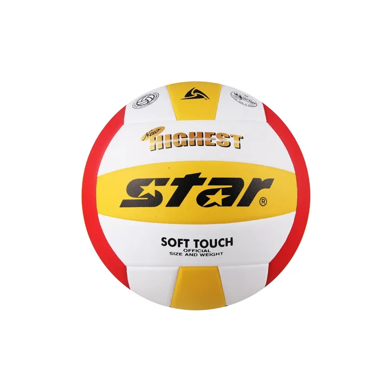 Star Advanced PU Material Size 5 Volleyball Unisex Red Yellow White-1