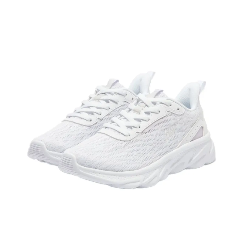 361° Cushioning Breathable Lightweight Low-Top Running Shoes Women's White Purple-3