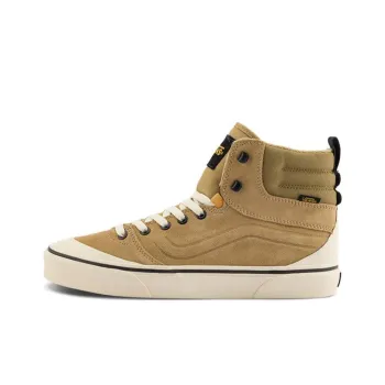 Vans Ashwood Hi Anti Slip Wear Resistant High Top Skateboard Shoes Men's Khaki