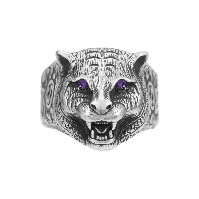 GUCCI 925 Sterling Silver Rings Men's-0