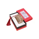 Green Sandalwood Comb+Maroon Fringe Gift Box Set