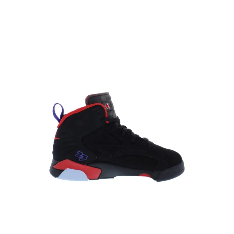 Jordan MVP Anti Slip Wear Resistant Mid Top Children's Basketball Shoes Black Children Aged 3 7 Years Old-1