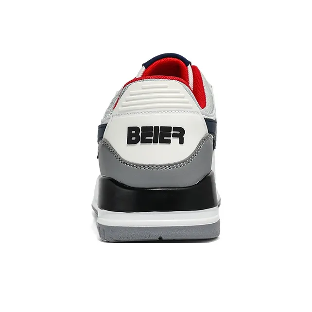 BEIER Stars Collection Couple Versatile Height Increasing Slip-Resistant Low-Top Skateboard Shoes Unisex-3