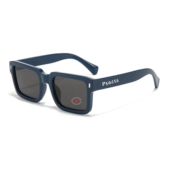 PSACSS PC Square Sunglasses Unisex Transparent Gray Stripes-9