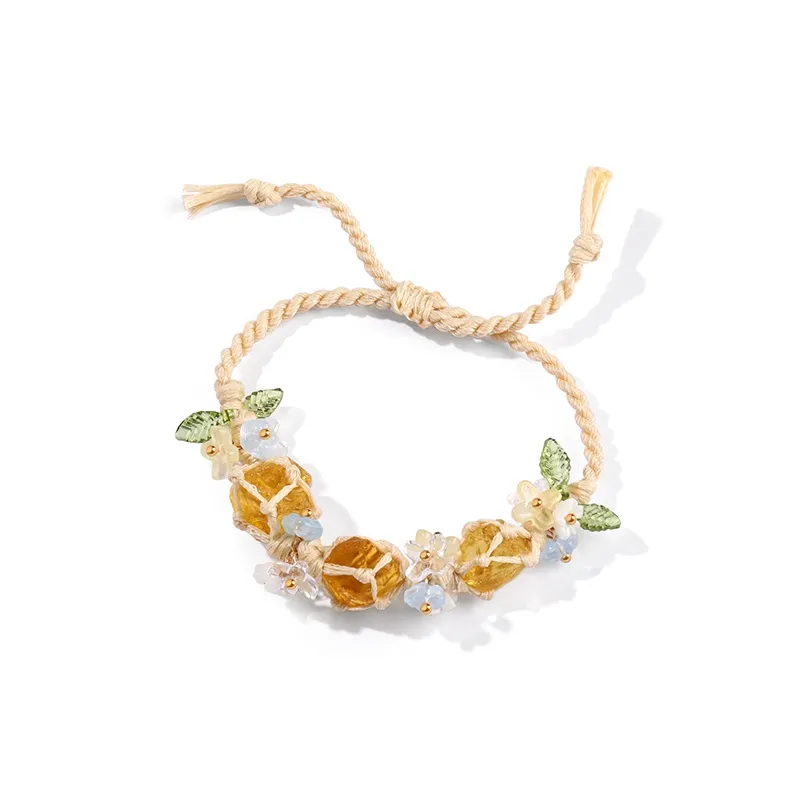 AWD Citrine Rope Bracelets Women's-0