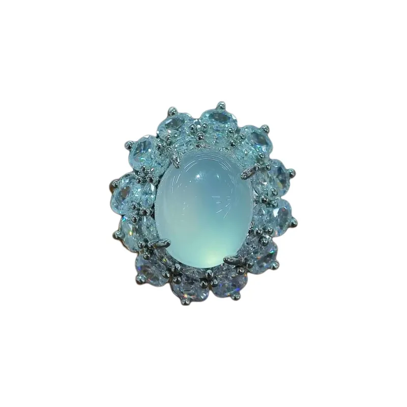 Grace Chalcedony Jade Rings Women's-0