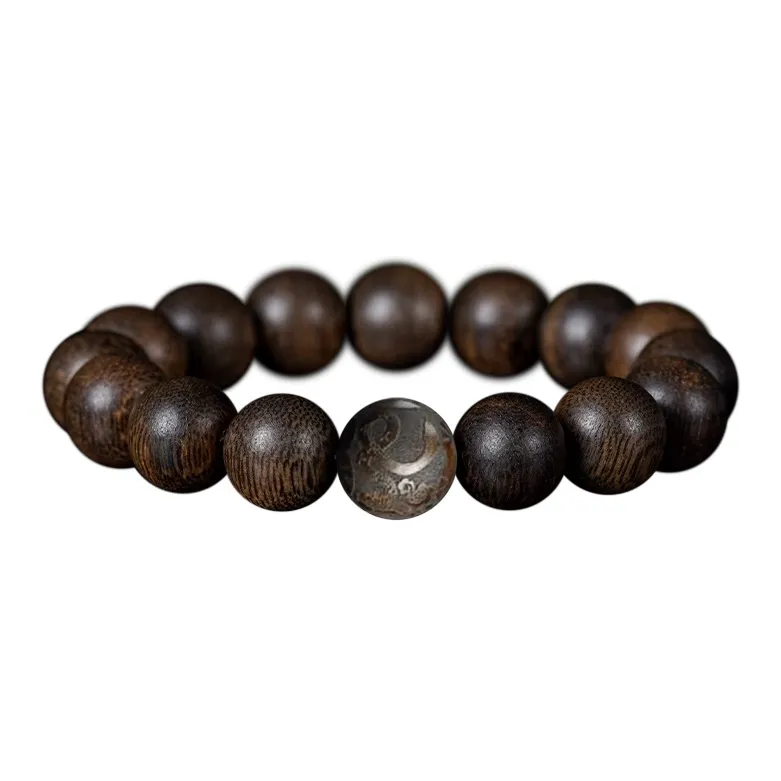 FANGYUANXIAOFU Fragrance Enhancer, Agarwood Bracelets Women's-16