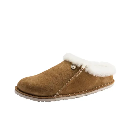 Birkenstock Zermatt Premium Genuine Leather Sole Abrasion-Resistant Wrap-toe Slippers Women's Brown