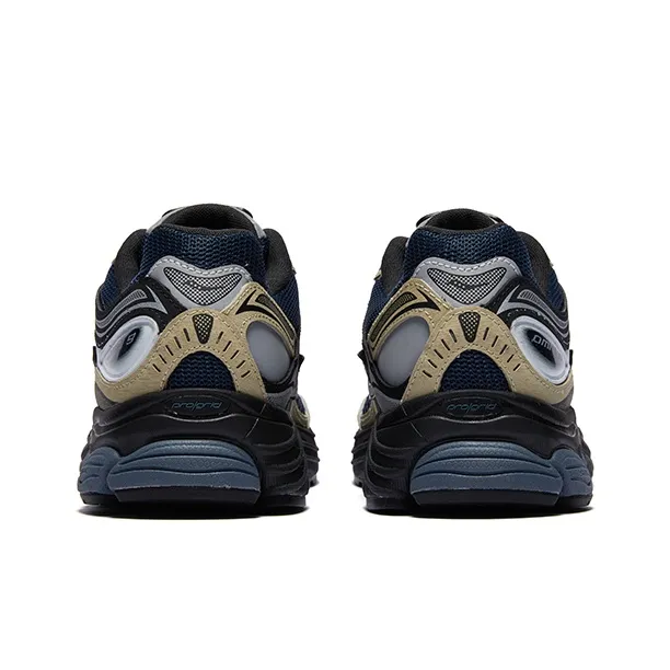 Saucony Low Top Running Shoes Unisex Dark Blue Beige-4