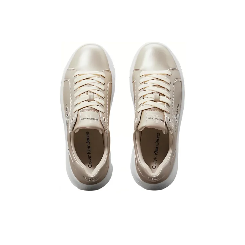 CALVIN KLEIN Low-Top Skateboard Shoes Women's Gold-3