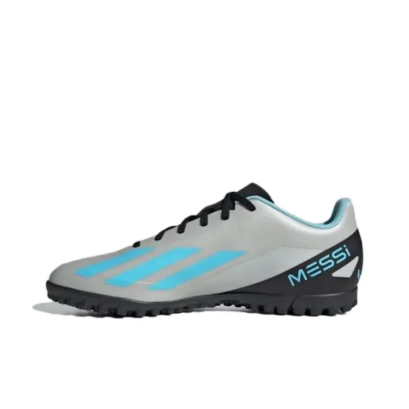 Adidas X CRAZYFAST Anti Slip Wear Resistant Soccer Shoes Men's Gray Blue-0