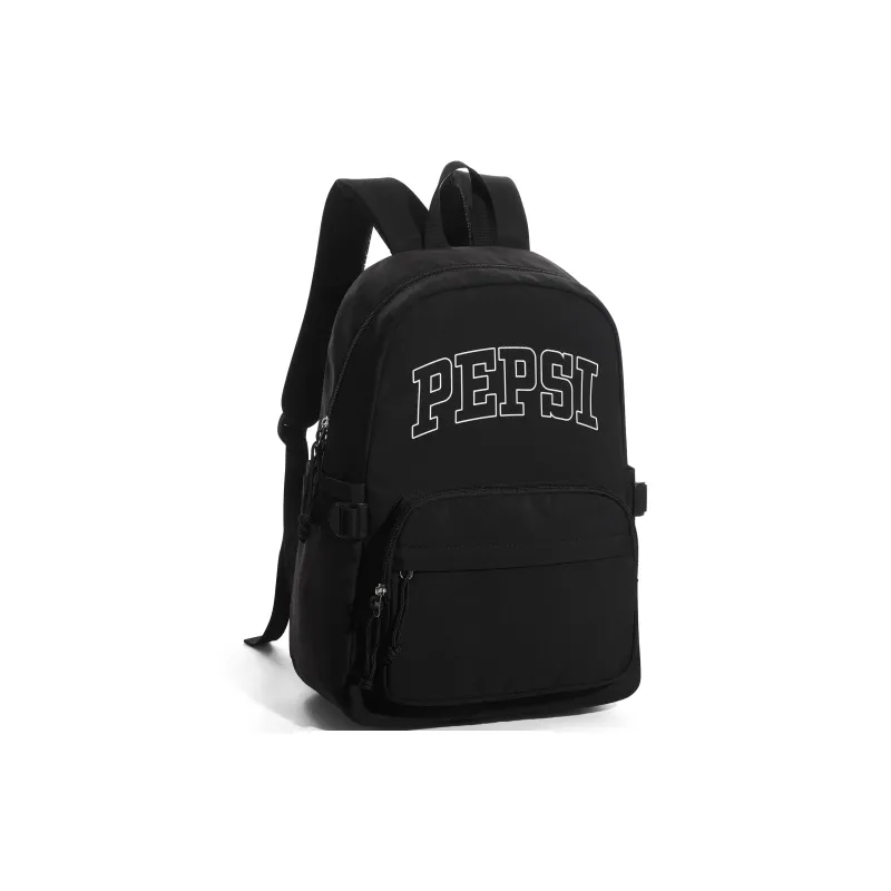 Pepsi Fabric Backpack Computer Backpack Regular Unisex Black/White-2