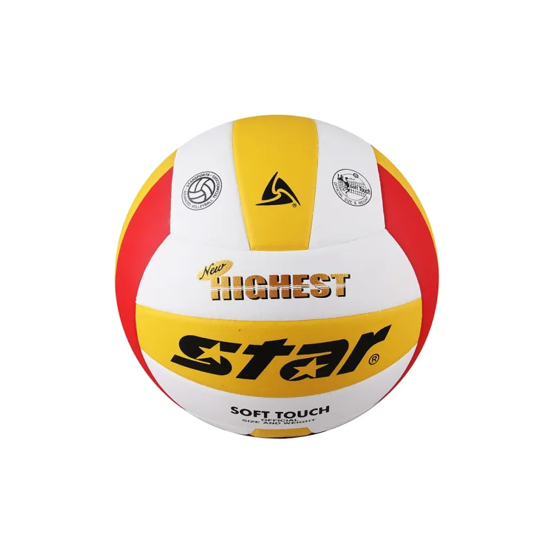 Star Advanced PU Material Size 5 Volleyball Unisex Red Yellow White-4