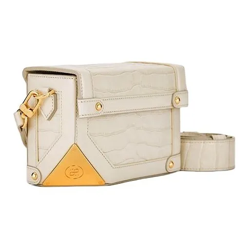 ZESH Cow Leather Shoulder Bag Women's Brown White Imprint/Dark Green Beige/Crocodile Grain Beige/Light Milk Tea Ecru-5