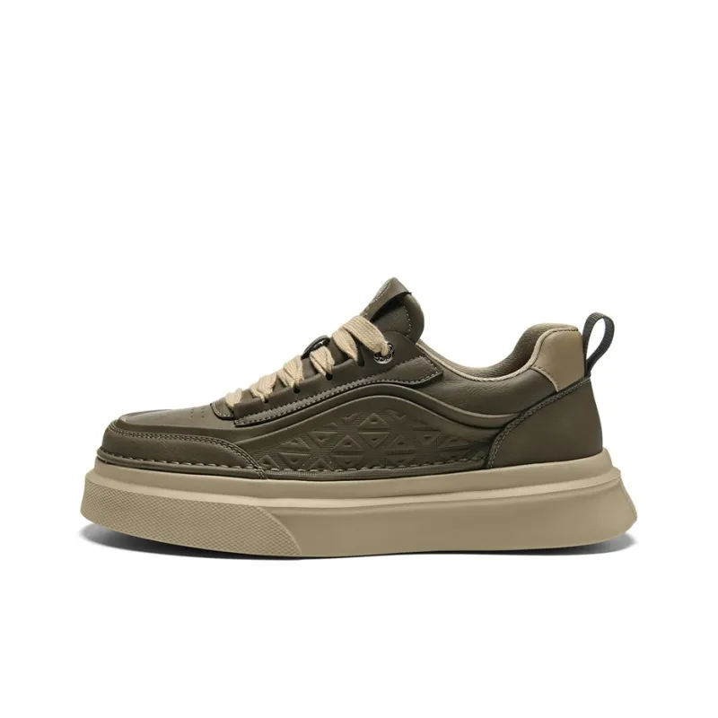 AOKANG Maillard Style Series Height Increasing Lightweight Slip-Resistant Low-Top Skateboard Shoes Men's Exclusive Box-6