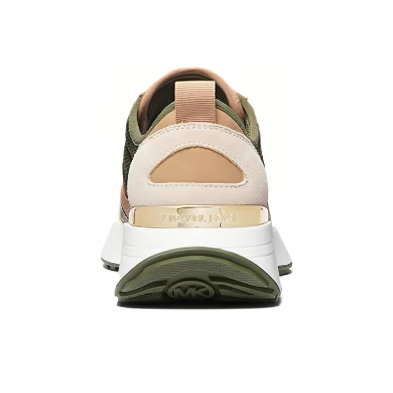 MICHAEL KORS Flynn Cushioning Low-Top Casual Shoes Women's Green-3