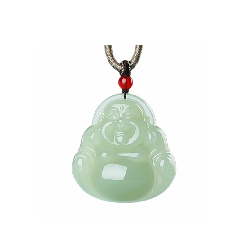 Run Ding Hetian Jade Necklaces Green Jade Unisex-0