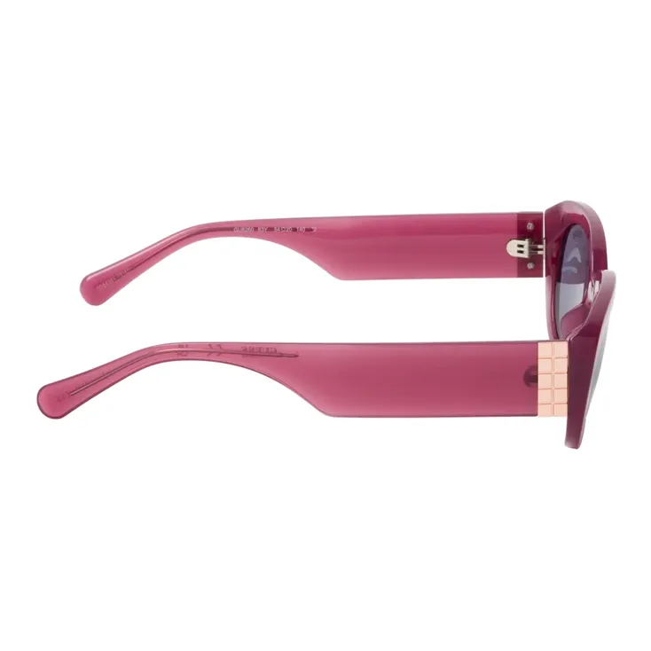 GUESS Plastic Oval Sunglasses Women's Purple-2
