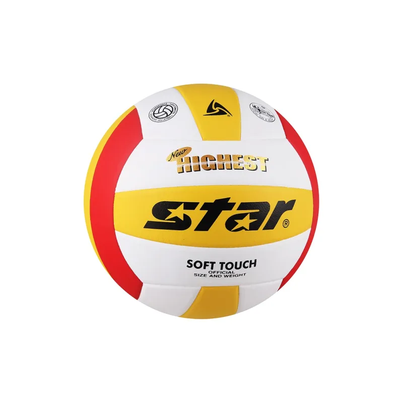 Star Advanced PU Material Size 5 Volleyball Unisex Red Yellow White-3