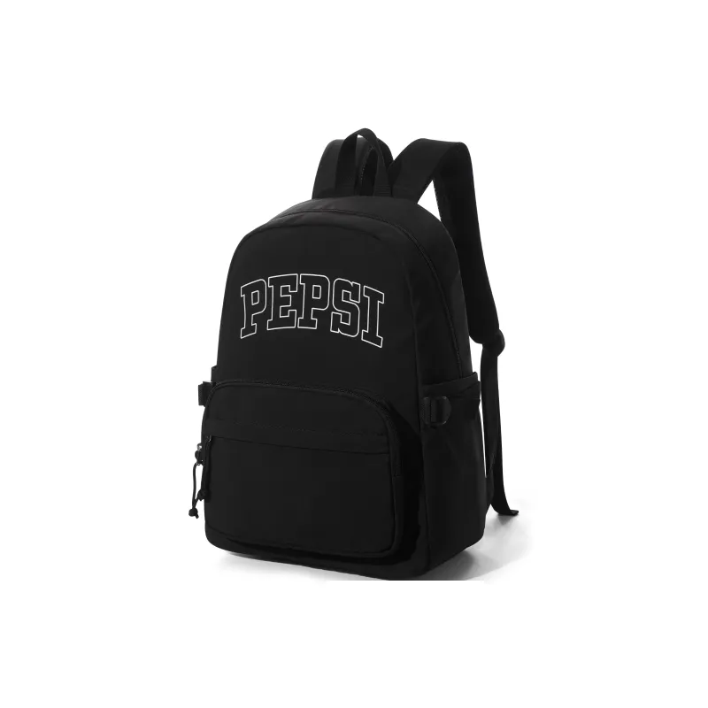 Pepsi Fabric Backpack Computer Backpack Regular Unisex Black/White-1