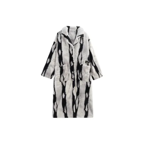 Same Language Pajama Robe Women's Apricot Gray