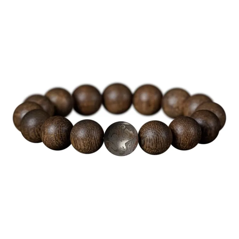FANGYUANXIAOFU Fragrance Enhancer, Agarwood Bracelets Women's-17