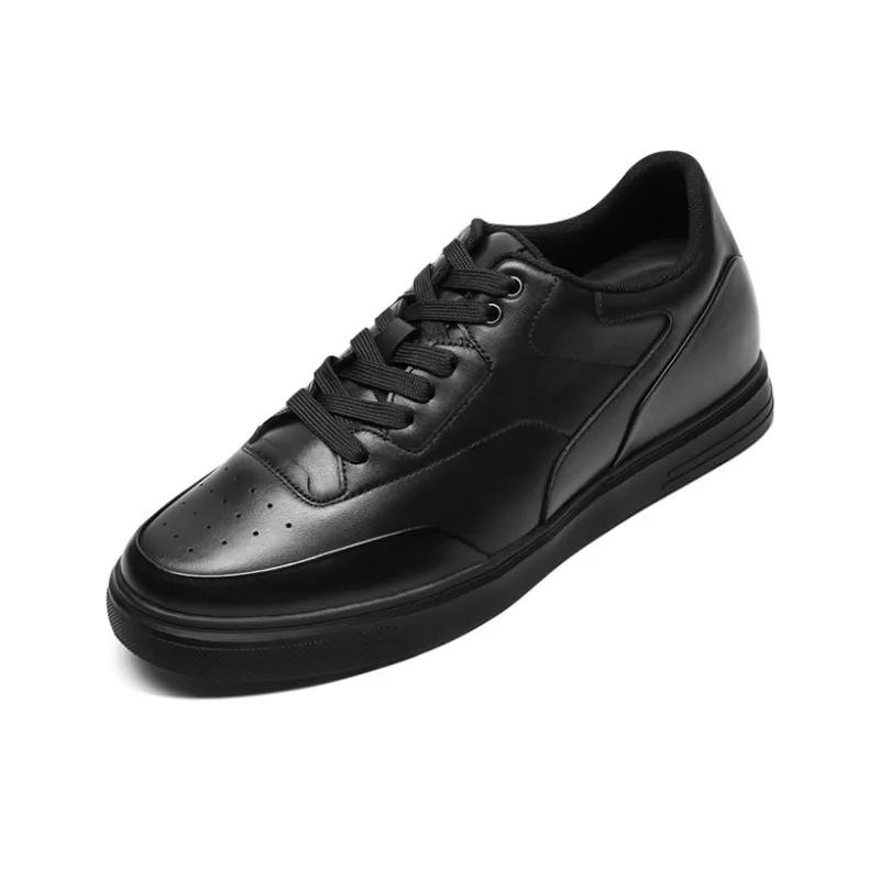 He Jinchang Low Top Skateboard Shoes Men's Black-1